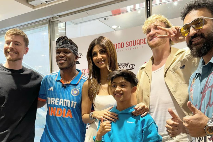 Shilpa Shetty Meets with Social Media Icons MrBeast and Logan Paul in a Star-Studded Meetup