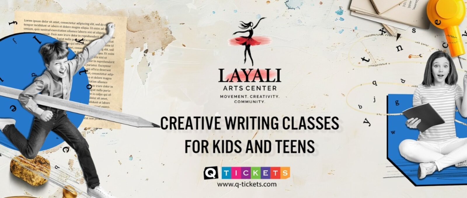 Creative Writing Classes for Kids and Teens at Layali Arts Center