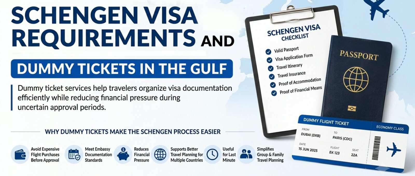 Schengen Visa Requirements and Dummy Tickets in the Gulf
