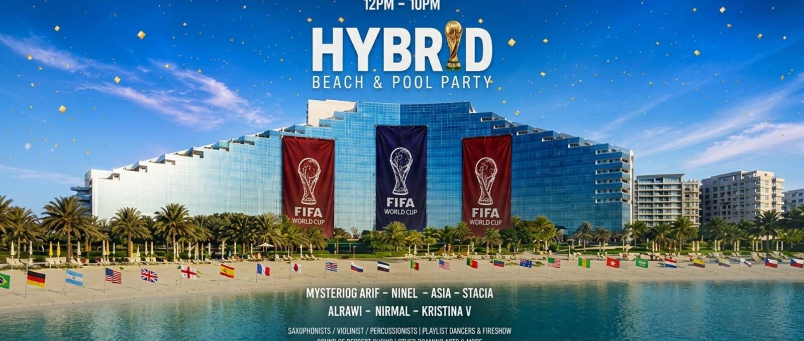 Hybrid Beach and Pool Party — FIFA World Cup Edition