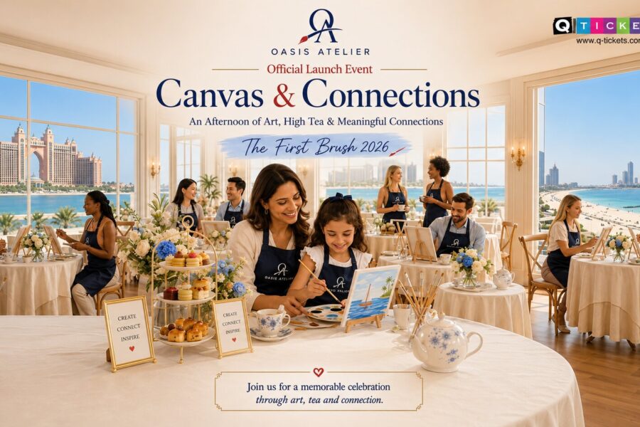 Dubai paint and tea experience